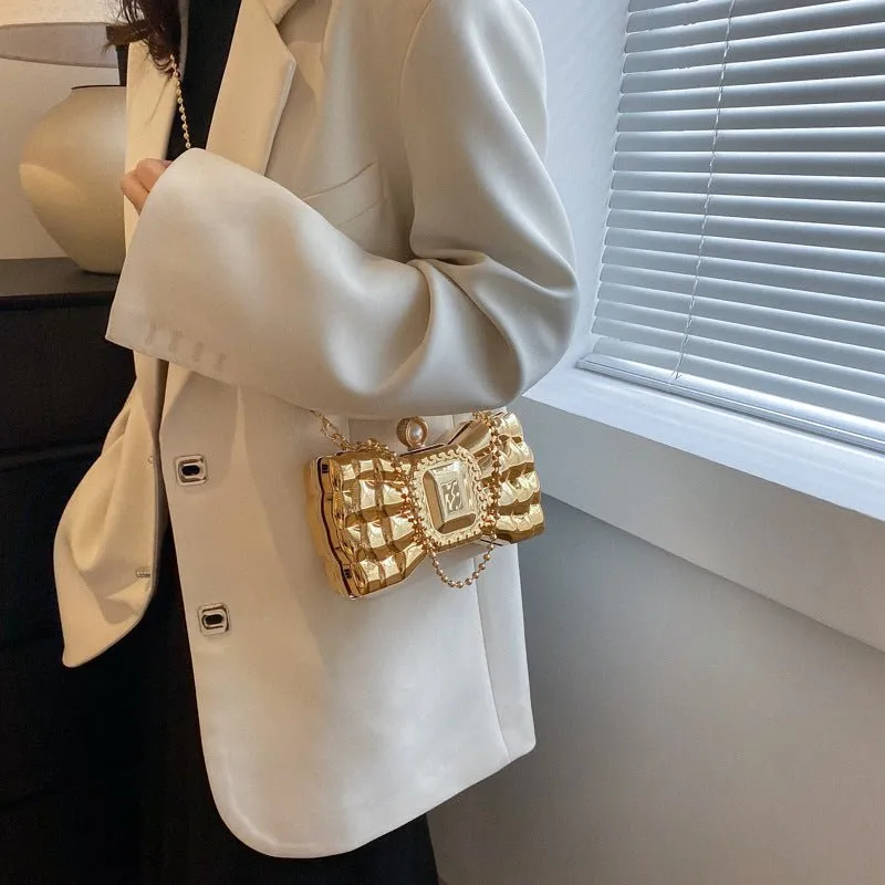 Bow Tie Shaped Chain Handbag For Women