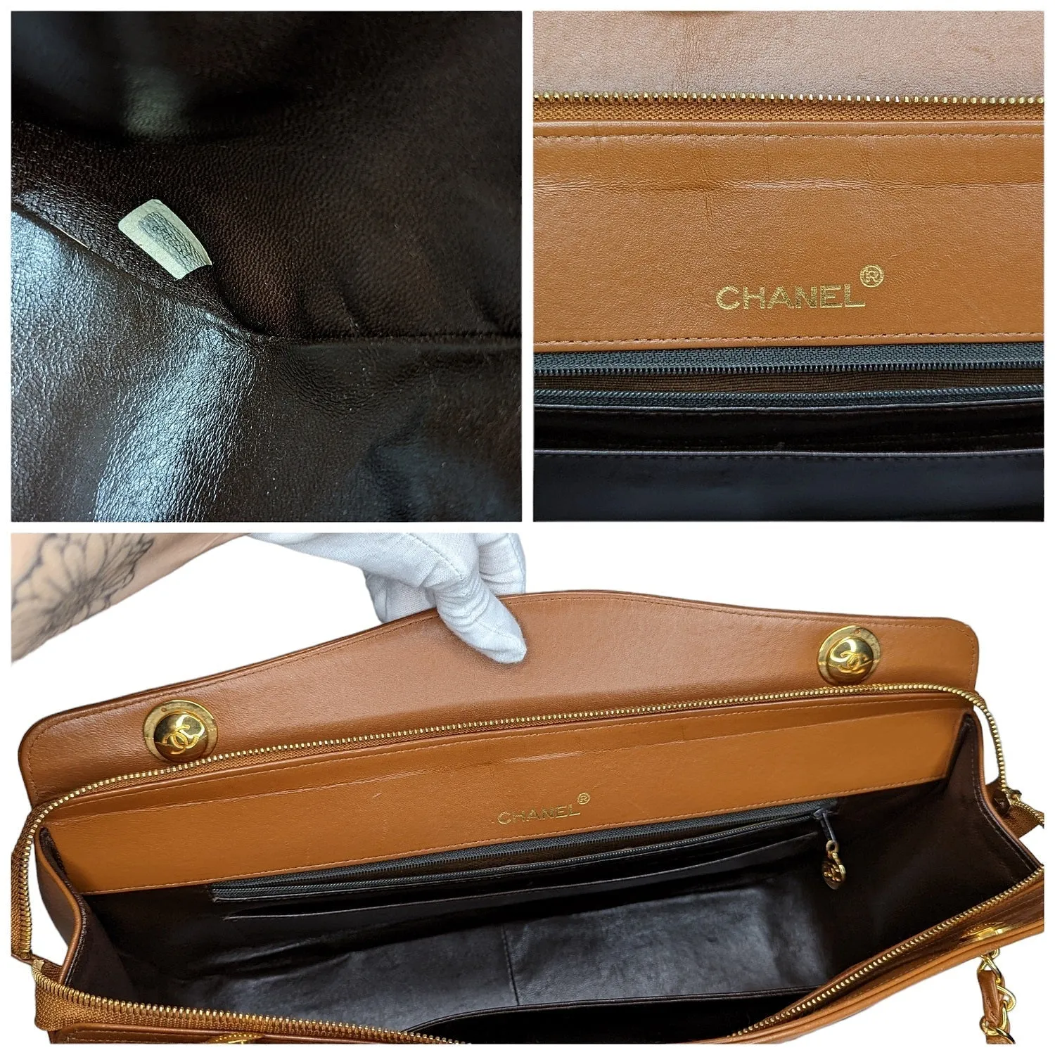 Chanel bag Vintage Matelassé Chain Leather Shoulder Bag & Wallet