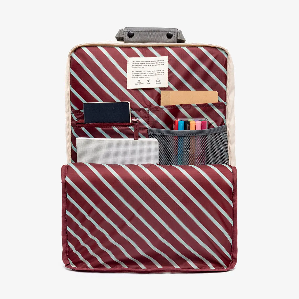 Daily 15" Backpack Concrete Block White