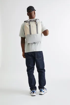 Daily 15" Backpack Concrete Block White