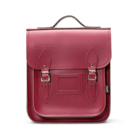Handmade Leather City Backpack - Oxblood
