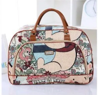 Large-capacity portable travel bag PU leather travel bag