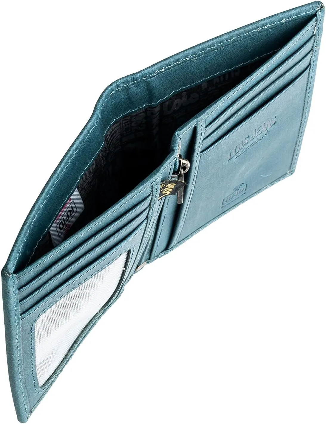 Lois - Wallets for Men, Leather Wallets for Men, Leather Wallet with Coin Purse and Multiple Compartments, Wallets and Purses. Men's Wallet. RFID 201718