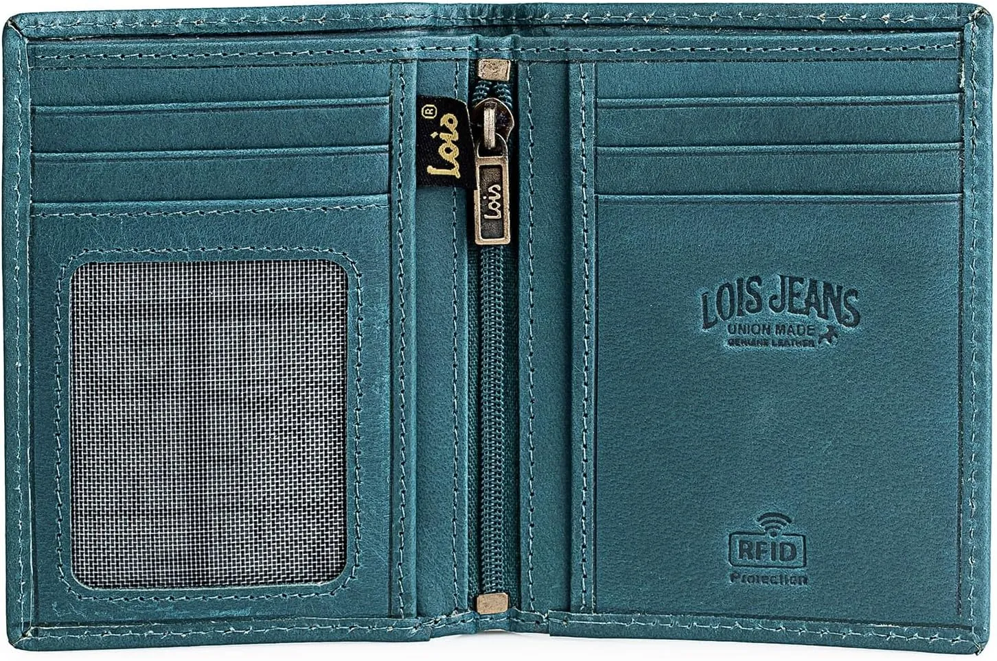 Lois - Wallets for Men, Leather Wallets for Men, Leather Wallet with Coin Purse and Multiple Compartments, Wallets and Purses. Men's Wallet. RFID 201718