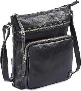 Real Leather Crossbody Bags Purses for Women Shoulder Handbags Crossover Handmade Stylish Trendy Pocketbook