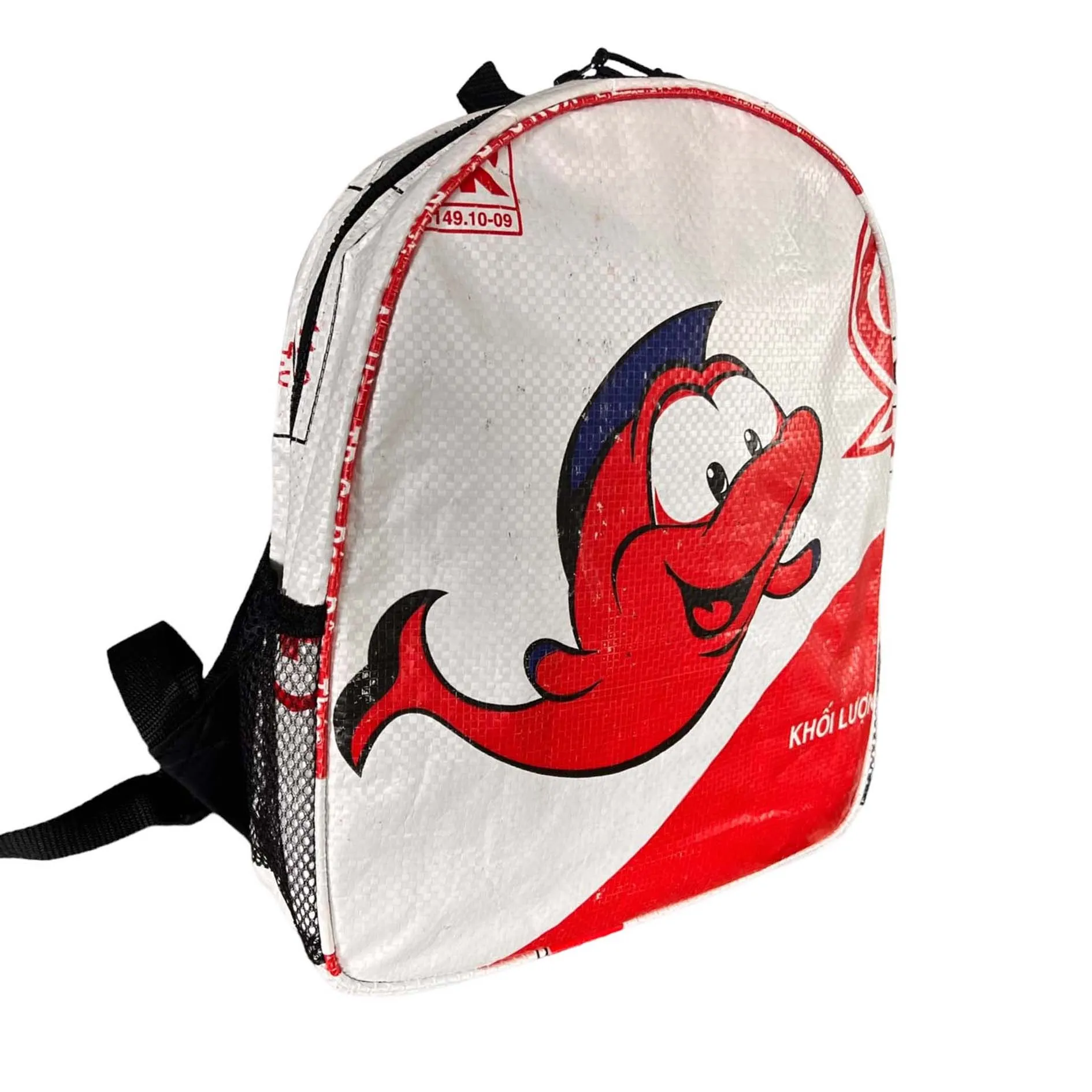 Small backpacks with fish prints