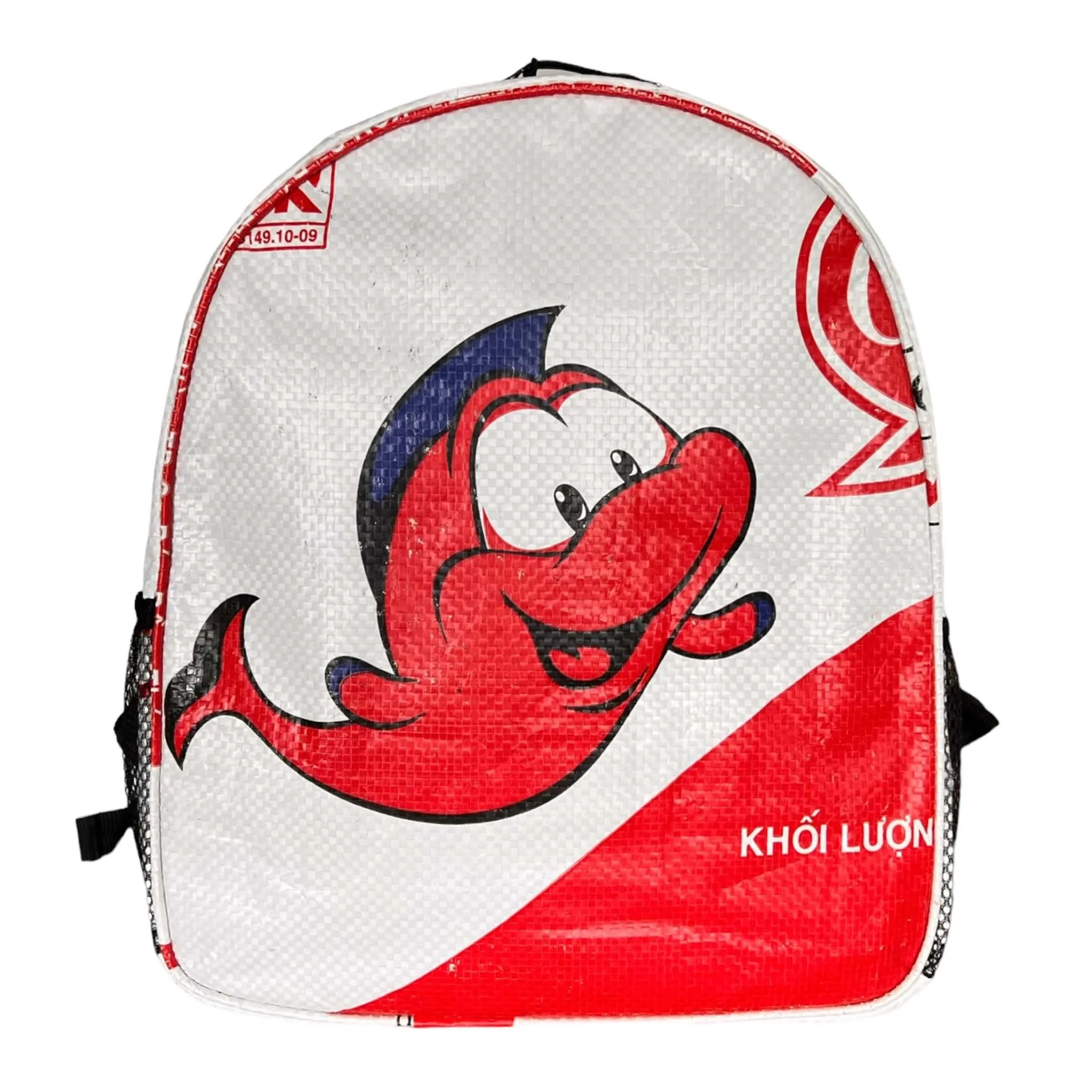 Small backpacks with fish prints
