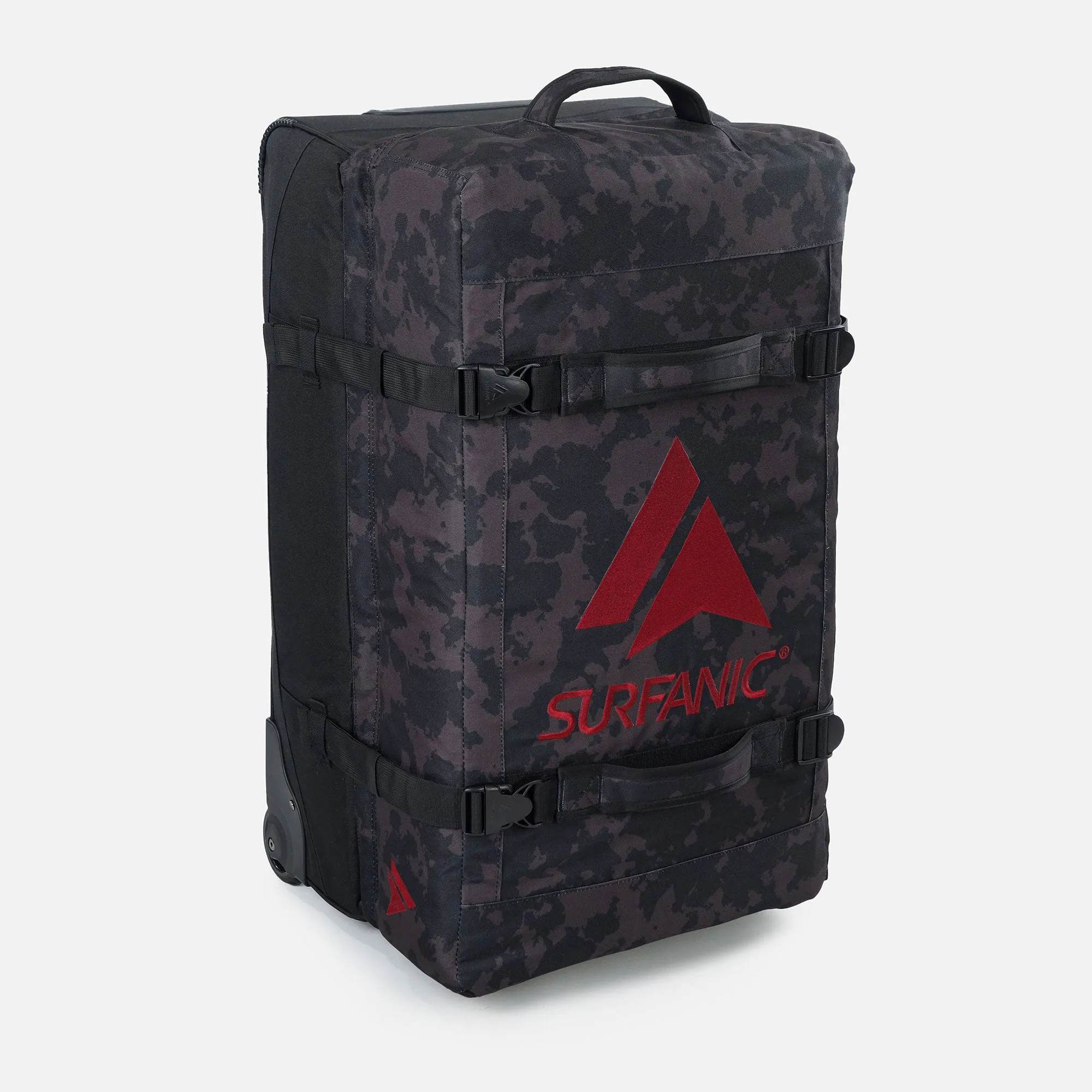 Surfanic Maxim 3.0 120L Roller Bag - Black Map