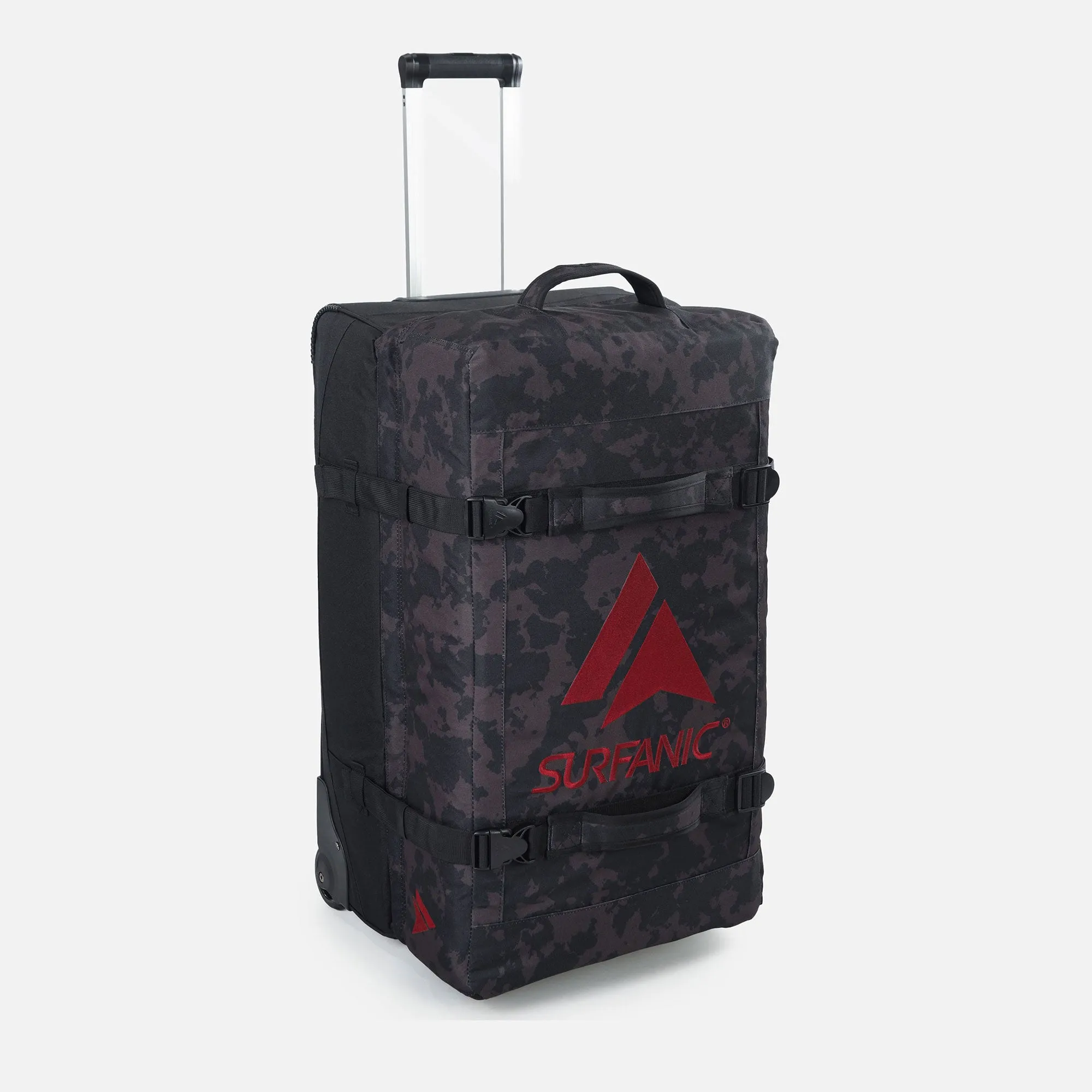 Surfanic Maxim 3.0 120L Roller Bag - Black Map