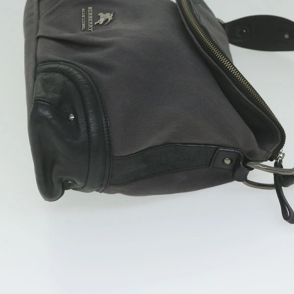 Trendy Inspired Burberry Shoulder Bag Canvas Gray Auth Bs10635