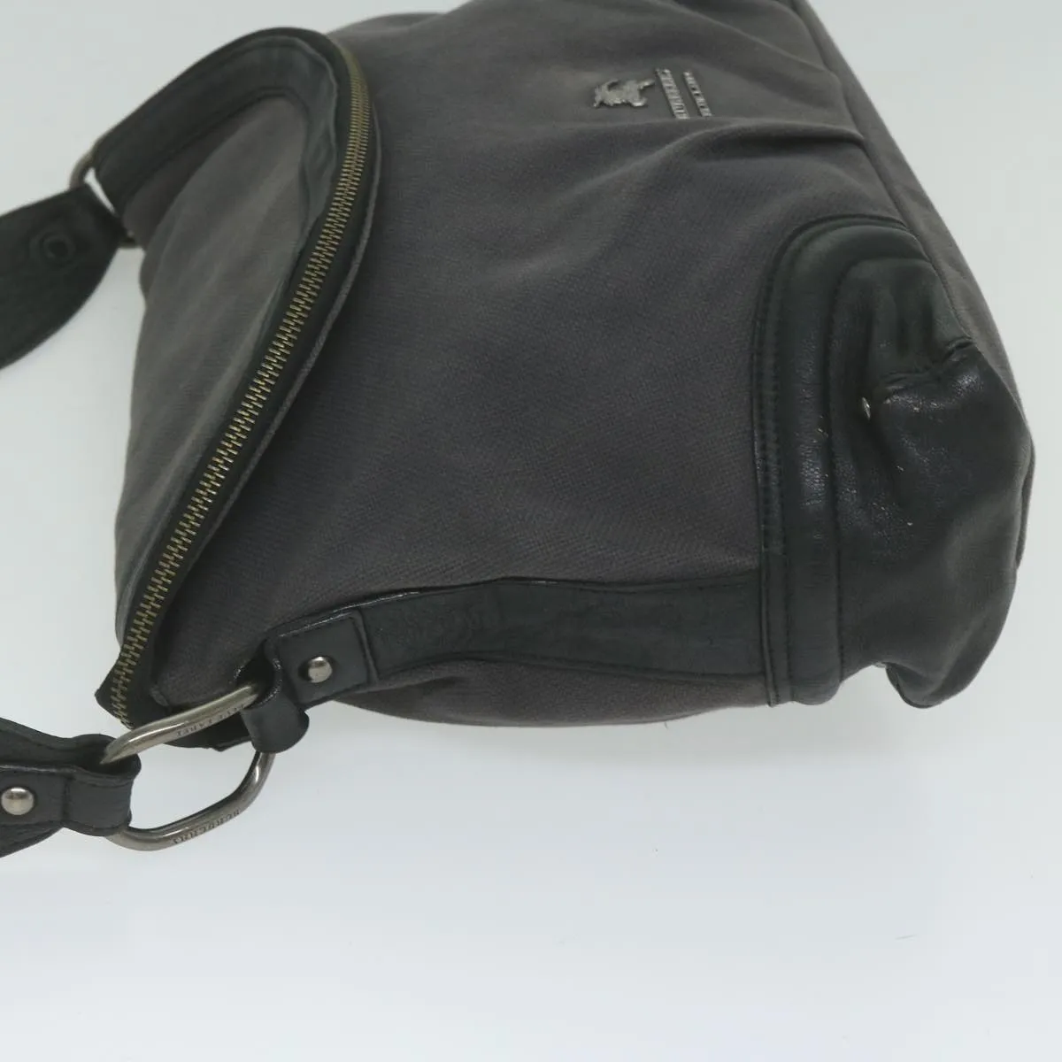 Trendy Inspired Burberry Shoulder Bag Canvas Gray Auth Bs10635