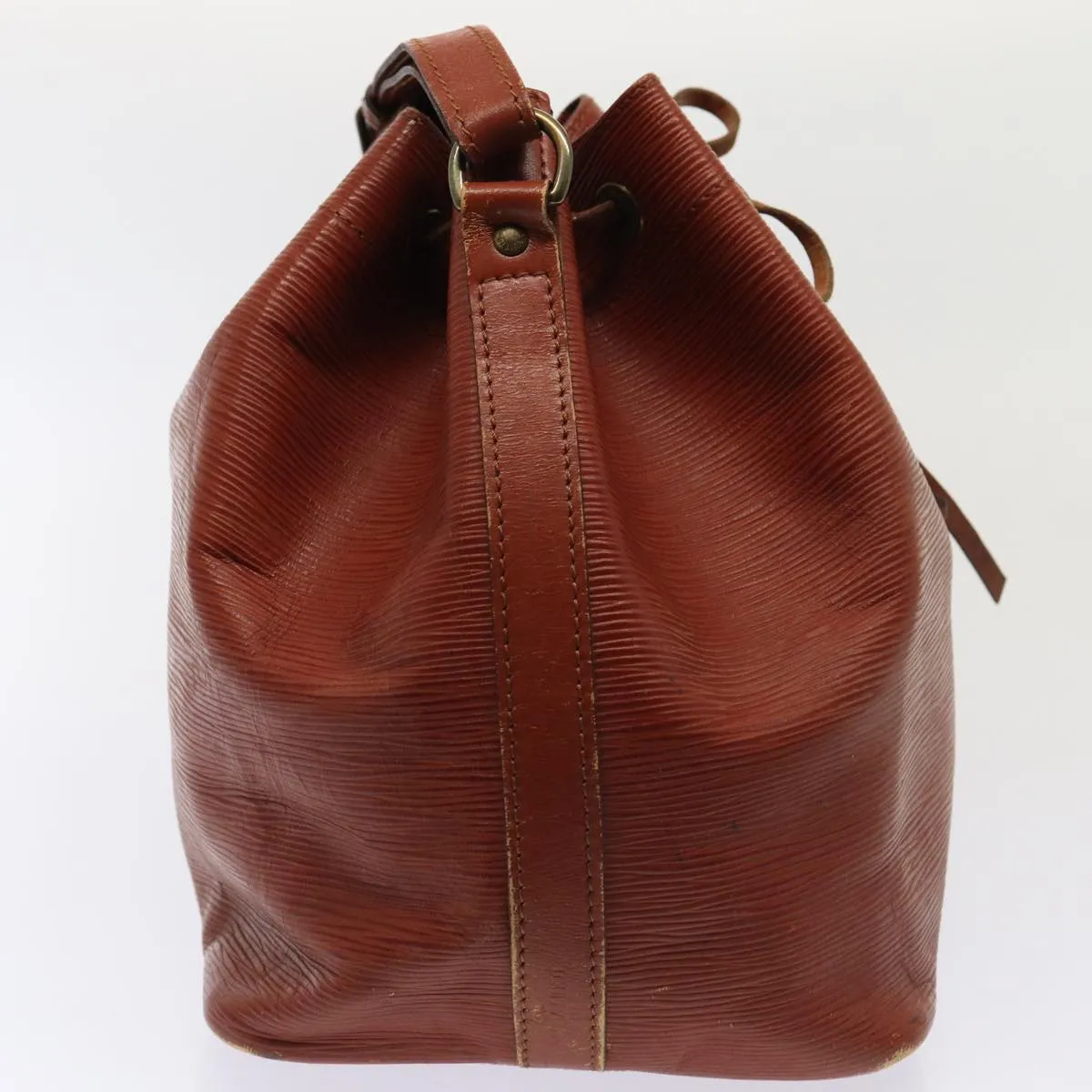 Trendy Inspired Louis Vuitton Epi Petit Noe Shoulder Bag Brown M44103 Lv Auth 87924