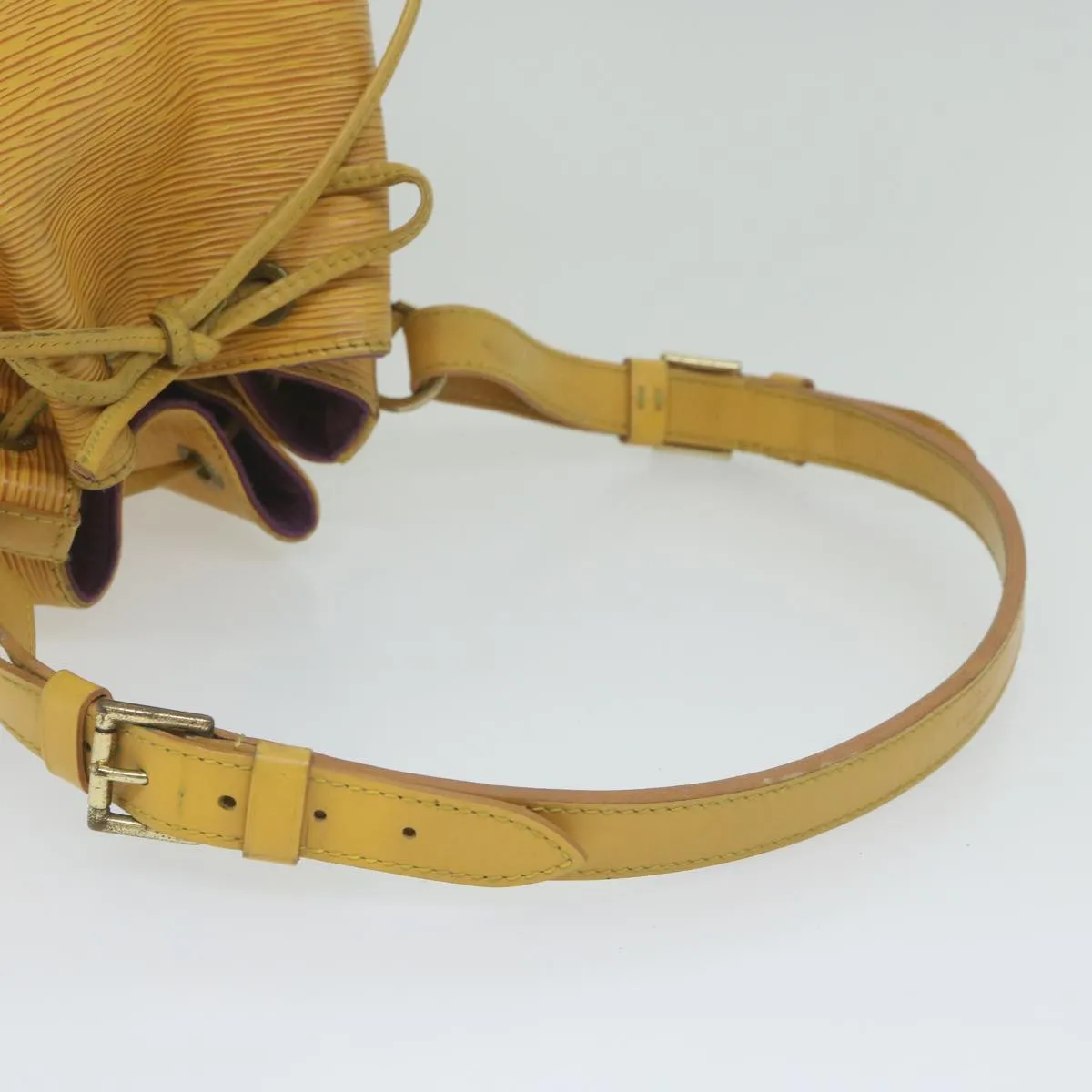Trendy Inspired Louis Vuitton Epi Petit Noe Shoulder Bag Tassili Yellow M44109 Lv Auth Ar10998