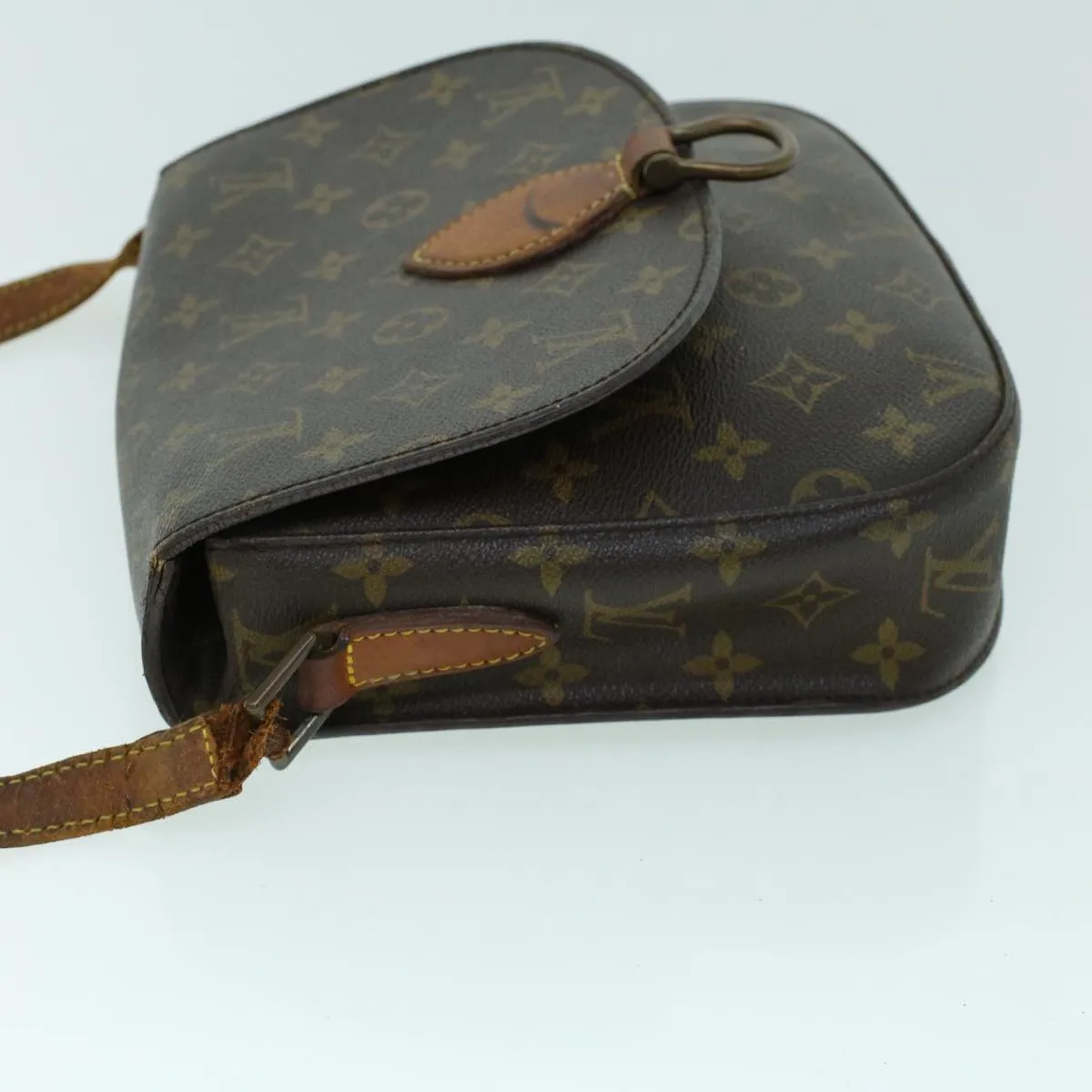 Trendy Inspired Louis Vuitton Monogram Saint Cloud Gm Shoulder Bag M51242 Lv Auth 53111