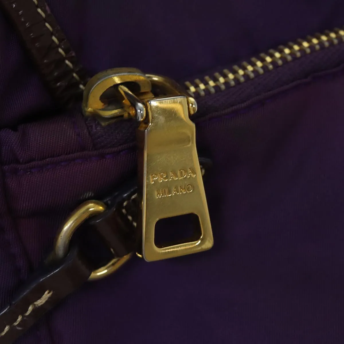 Trendy Inspired Prada Nylon Shoulder Bag Purple Auth 80101