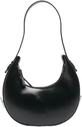 Underarm Bag Solid Color Casual Texture Fashion One Shoulder French Niche Crescent Shape